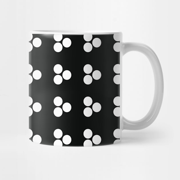 Black and White Polka Dots Seamless Pattern 013#002 by jeeneecraftz